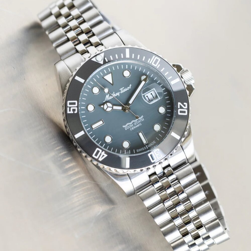 Tissot Mathy Ceramic Grey 42mm Dial Men's Watch
